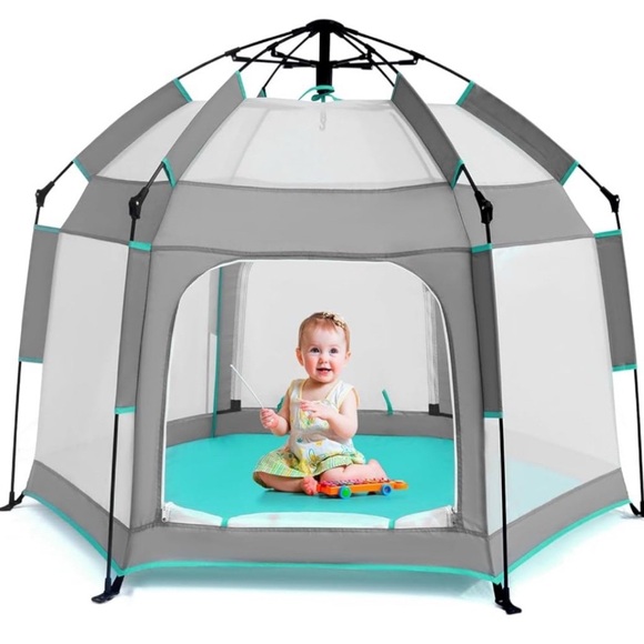 bend river Other - Bend River baby Playpen with Canopy, Portable Baby Beach Tent